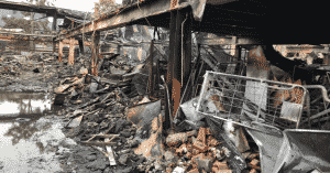 bij Monta De brand bij Montapacking - vijf dagen later