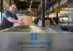 bij Monta E-fulfilment bij Monta die verwerkt binnen 6 uur eerste pakket vanuit nieuwe koppeling.